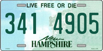 NH license plate 3414905
