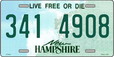 NH license plate 3414908