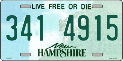 NH license plate 3414915