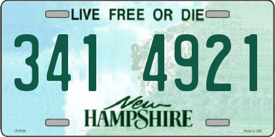 NH license plate 3414921