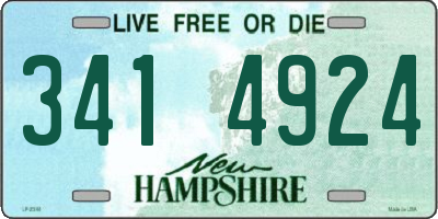 NH license plate 3414924