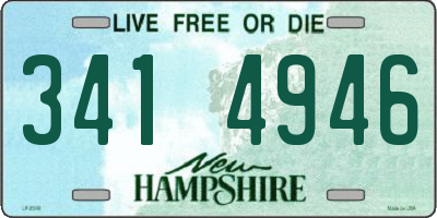 NH license plate 3414946