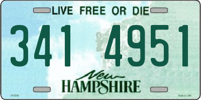 NH license plate 3414951
