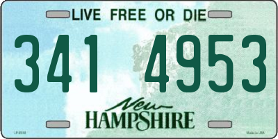 NH license plate 3414953