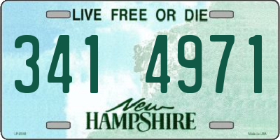 NH license plate 3414971