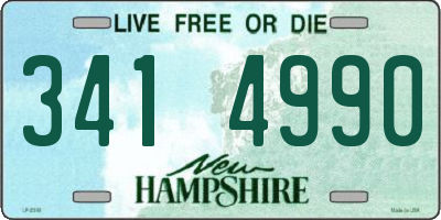 NH license plate 3414990