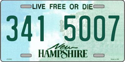 NH license plate 3415007