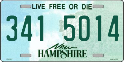 NH license plate 3415014