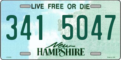 NH license plate 3415047
