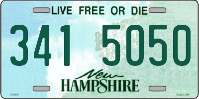NH license plate 3415050