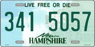 NH license plate 3415057