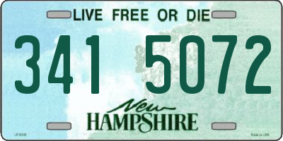 NH license plate 3415072