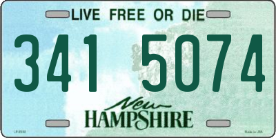 NH license plate 3415074