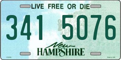 NH license plate 3415076
