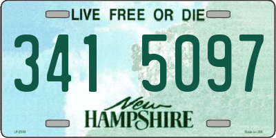 NH license plate 3415097