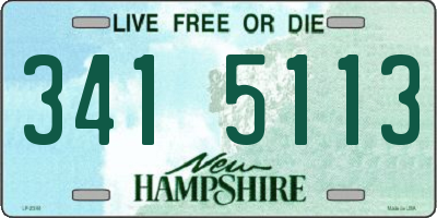 NH license plate 3415113
