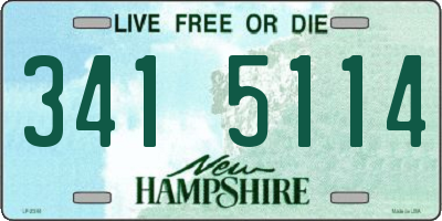 NH license plate 3415114