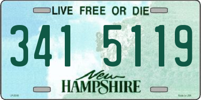 NH license plate 3415119