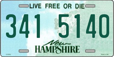 NH license plate 3415140