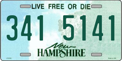 NH license plate 3415141