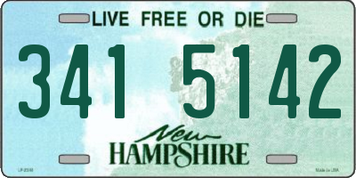 NH license plate 3415142