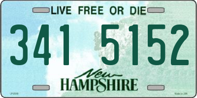 NH license plate 3415152
