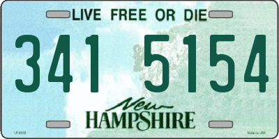 NH license plate 3415154