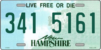 NH license plate 3415161