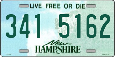 NH license plate 3415162