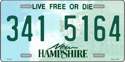 NH license plate 3415164