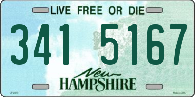 NH license plate 3415167