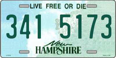NH license plate 3415173