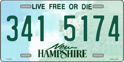 NH license plate 3415174
