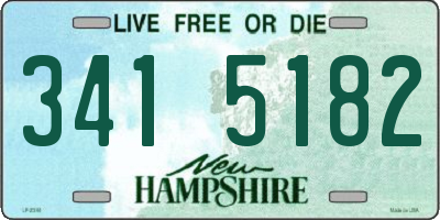 NH license plate 3415182