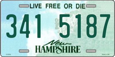 NH license plate 3415187