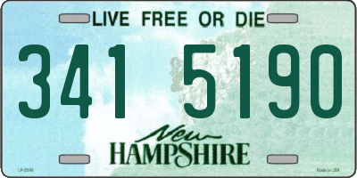 NH license plate 3415190