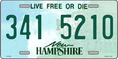 NH license plate 3415210