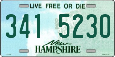 NH license plate 3415230