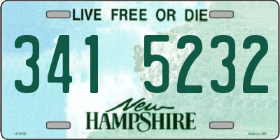NH license plate 3415232