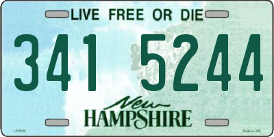 NH license plate 3415244