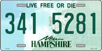 NH license plate 3415281
