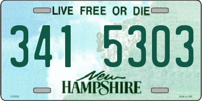 NH license plate 3415303