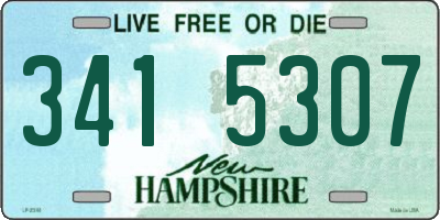 NH license plate 3415307