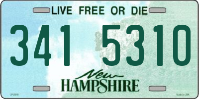 NH license plate 3415310