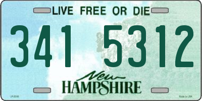 NH license plate 3415312