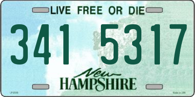 NH license plate 3415317