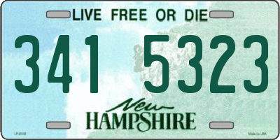 NH license plate 3415323