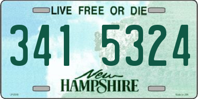 NH license plate 3415324