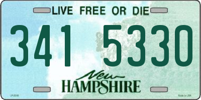 NH license plate 3415330