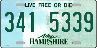 NH license plate 3415339
